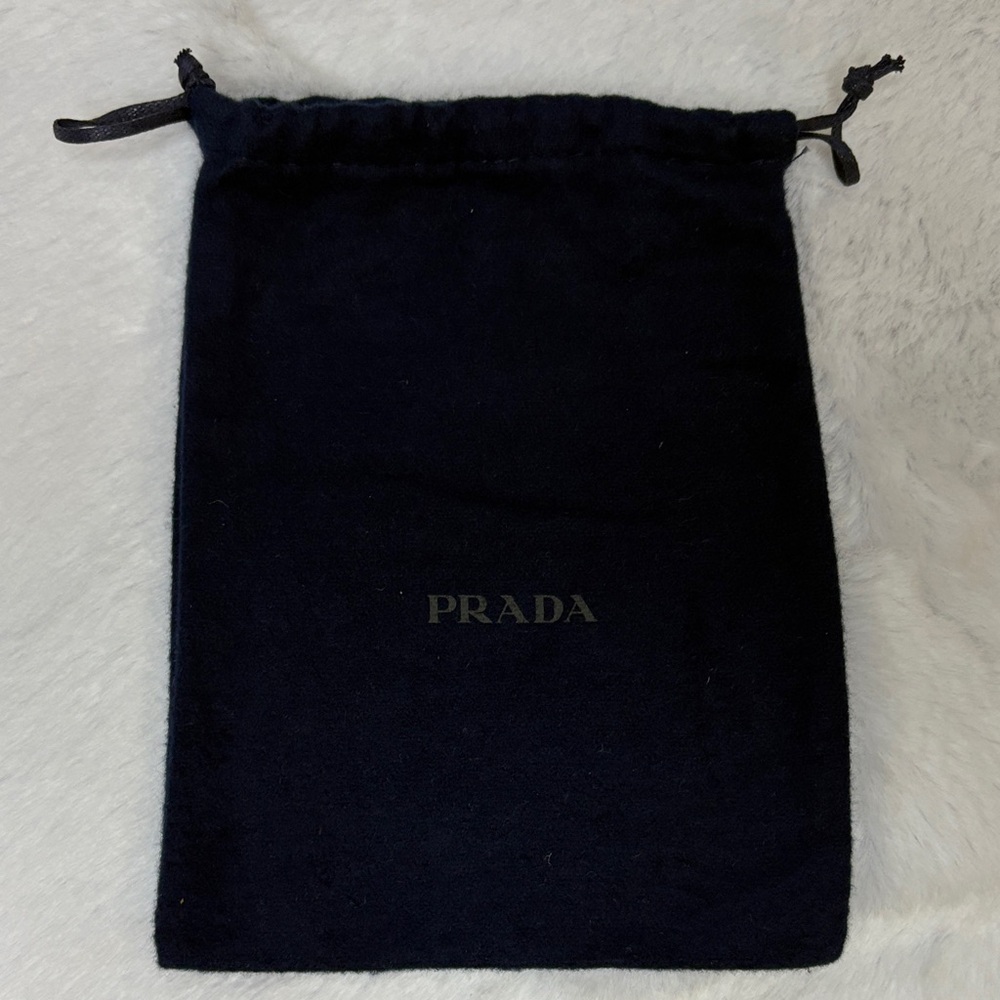 Prada Navy Drawstring Pouch